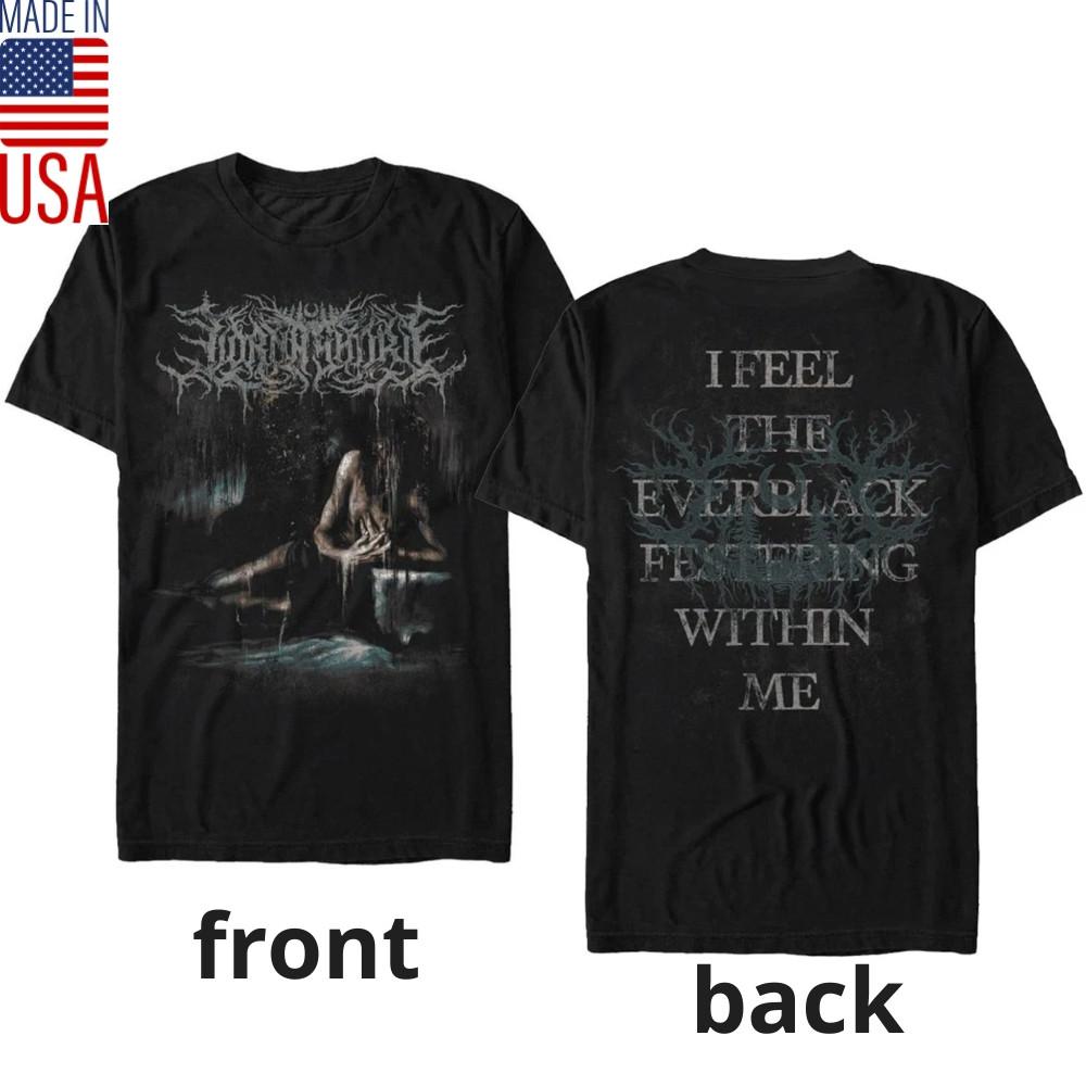 Lorna Shore Everblack Feeling Within Me T-shirt, Lorna Shore tour 2025 shirt S