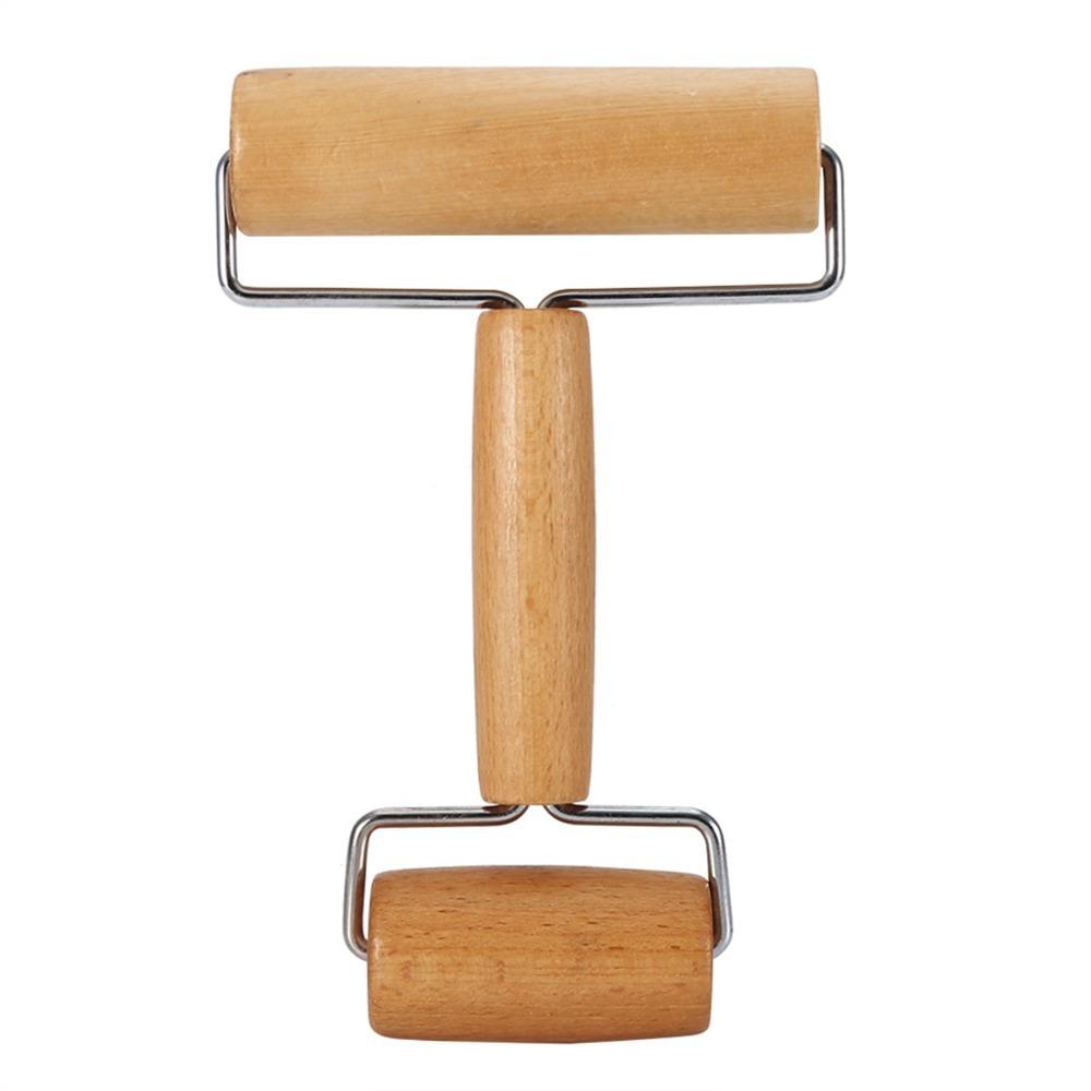 Rotatable Wooden Dough Roller Food-Safe Pastry Roller Durable Dough Roller  Baker A-S