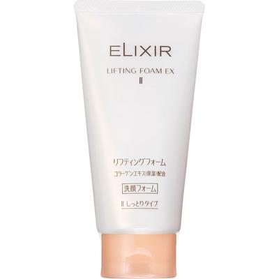 Elixir Elixir Mousse Liftante EX II 130g Démaquillant (Pétrole) Ajoutez une petite quantité d'eau ou d'eau tiède et faites bien mousser. Rincez-le