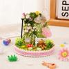 Wooden Material DIY Miniature Kit 3D Stereoscopic Art Craft Garden Miniature Model Kit Collectible Ornament