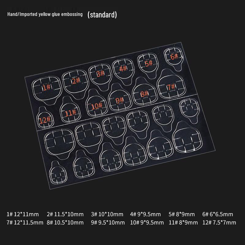 Trace-Free Transparent Double-Sided Jelly Nail Stickers: Removable, No Damage, Reusable Nail Art Glue
