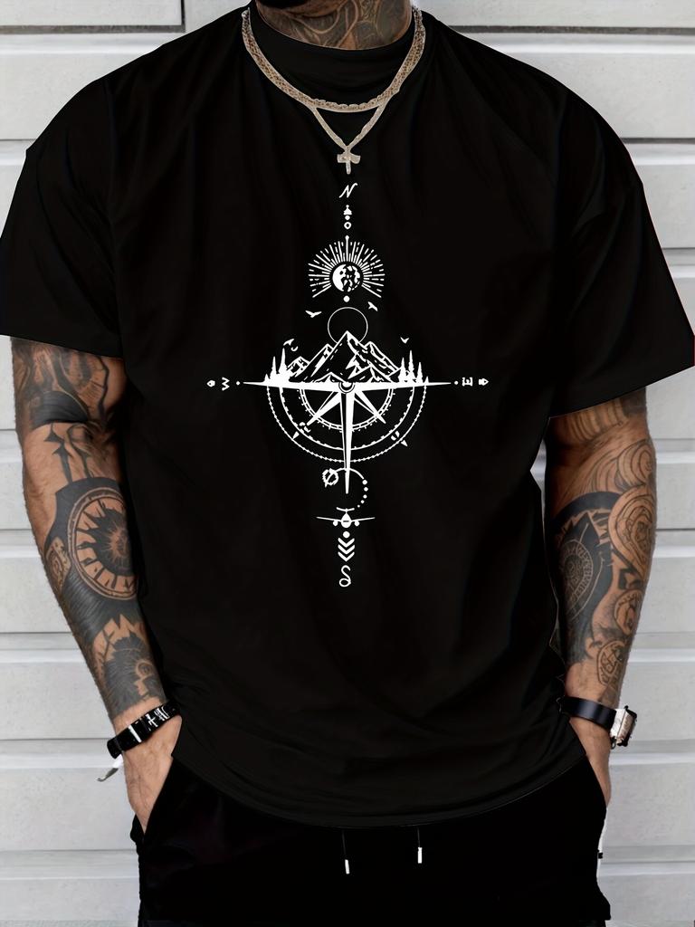 Herren Schwergewicht 100% Baumwolle Grafik-T-Shirt Leicht und atmungsaktiv Bequem Lässige Kleidung Trendig Maschinenwaschbar