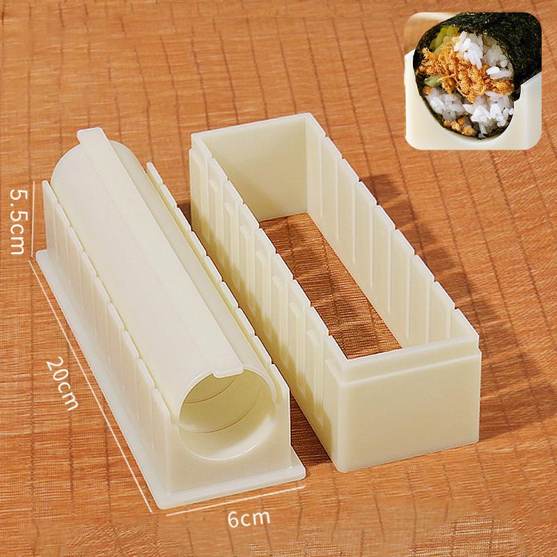 Sushi Making Kit Odorless Food Grade Complete Set with Assorted Shape Molds Sharp Sushi Knife for Home DIY Sushi Making 1 бежевый