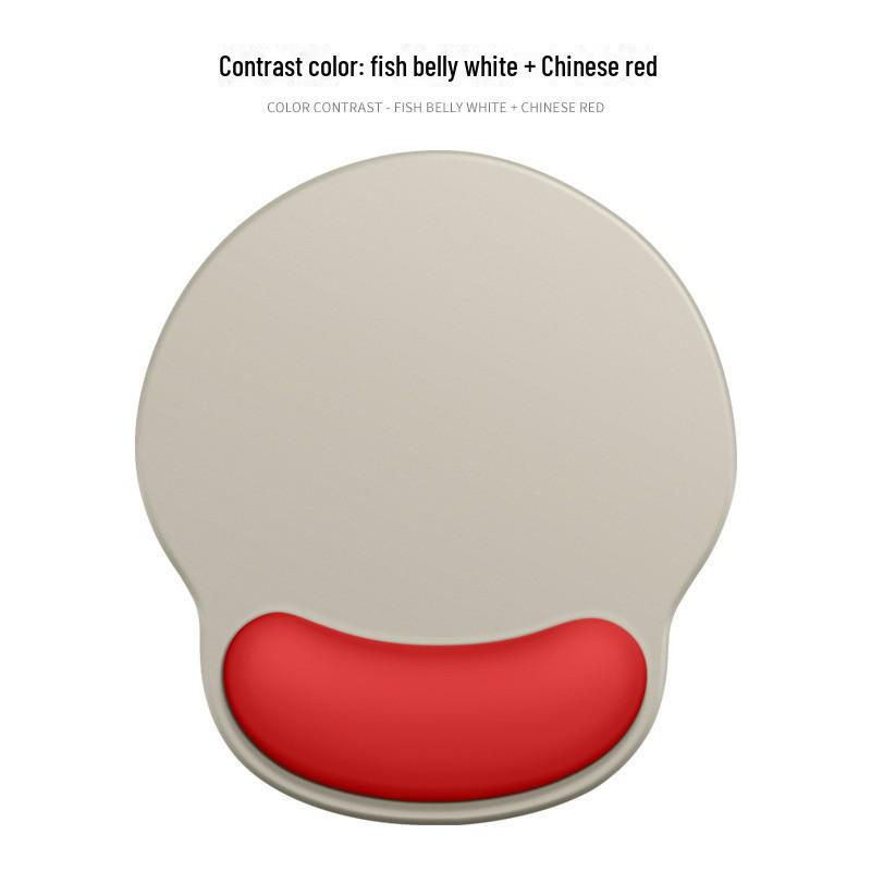 Gradient Logo Wrist Support Mouse Pad - Silicone Ergonomic Wrist Guard for Girls