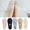 3Pairs Lace Mesh Breathable Boat Socks, Comfy & Simple Low Cut Invisible Socks, Women's Stockings & Hosiery