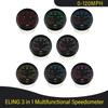 Universal 85mm 3 in 1 Multifunctional 0-120 0-200 KM MPH GPS Speedometer with 8000RPM Tachometer Fuel Level 7 Colors Backlight