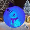 Inflatable Christmas Ball Set: Luminous Outdoor Decor with Cartoon Transparent Balls & Tree