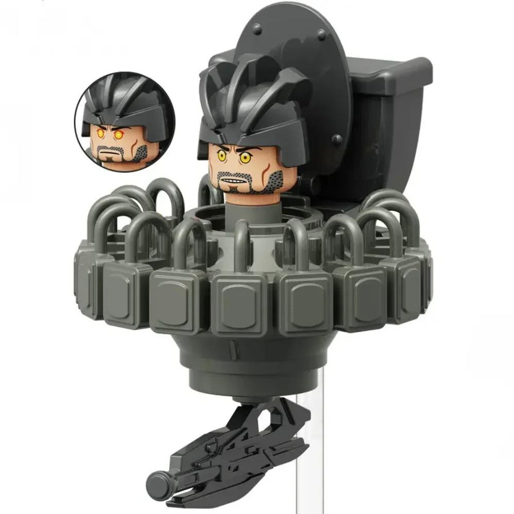 Mini Skibidi Toilet Man Figure Anime Block Toys TvMan Plus Titan Cameraman Speakerman Bricks Model Toy Kid Birthday Gifts