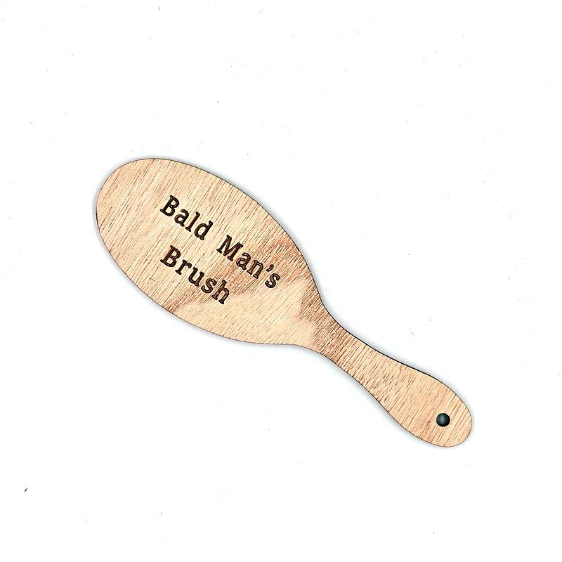 Bald Men's Wooden Comb: Novelty Gift Handicraft