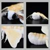 Soft Silkworm Moth Plush Toy Cute Simulated Insect Animal Exquisite Fuzzy Winged Bug Decorative Ornament Kids Gift Home Decor