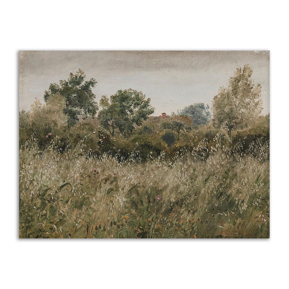 Vintage Gallery Wall Poster Print European Mountain Lake Landscape Canvas Painting Nordic Wall Art Living Room Home Decoration