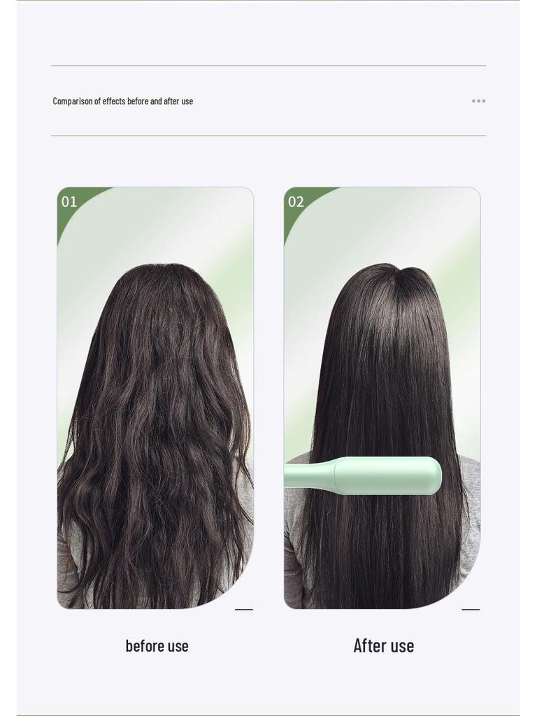 Dual-Use Ionic Hair Straightener & Curling Comb