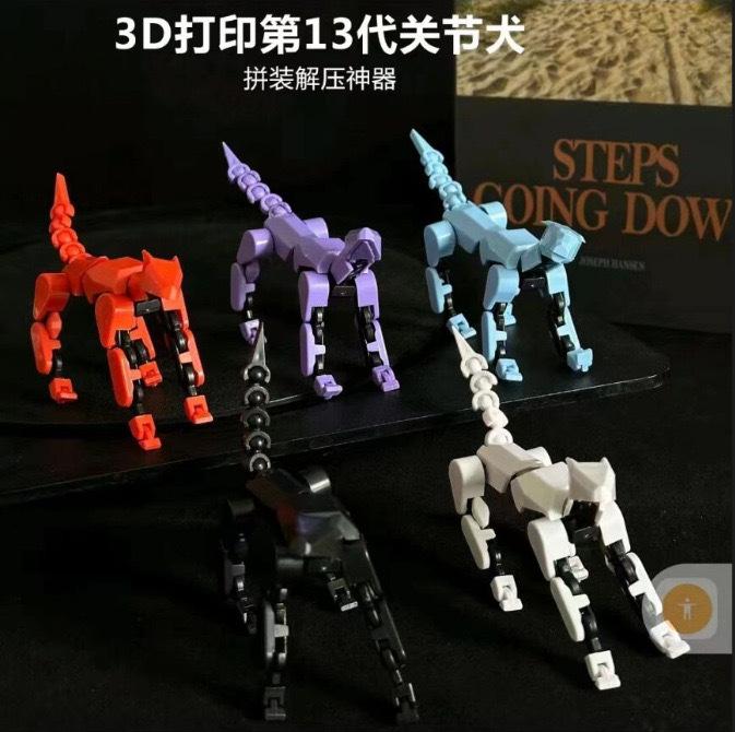 DIY Pohyblivá Fluorescenční Akční Figurína Dummy13 Kloubů Lidská Šťastná Dekompresní Montáž Tištěná Stop Motion Animace Hračka