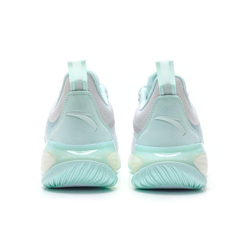 Anta Cushioning Anti-Slip And Wear-Resistant Low-Top Basketball Shoes Men's White Green Gray Sneakers 112221604Q-3