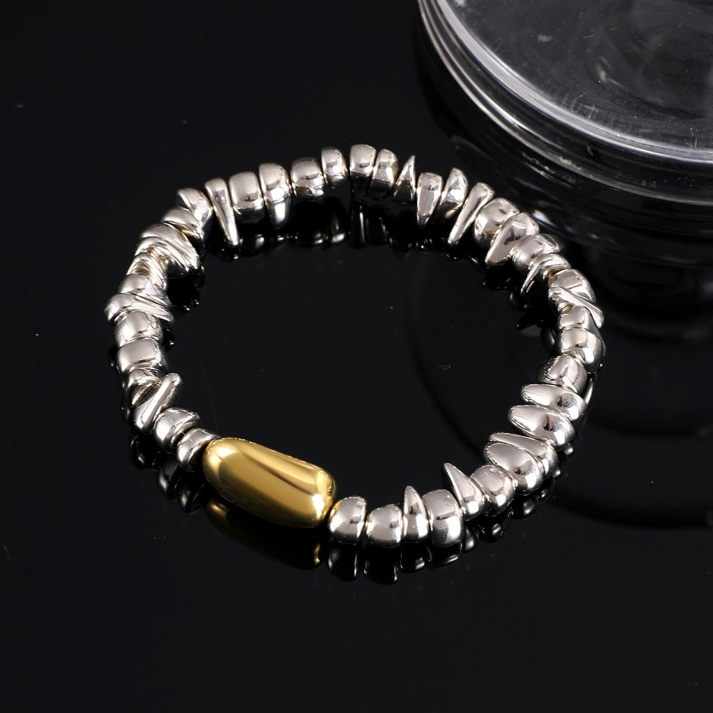 Vintage Irregularity Unique Design CCB Bead Heart-Shaped Pendant Bracelet for Woman Fashion Bracelet Jewelry Holiday Gift