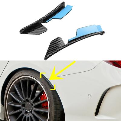 Carbon Fiber For Mercedes CLA C117 CLA45 AMG CLA180 CLA200 CLA250 2013- Car Rear Bumper Fender Flare Extension Wheel