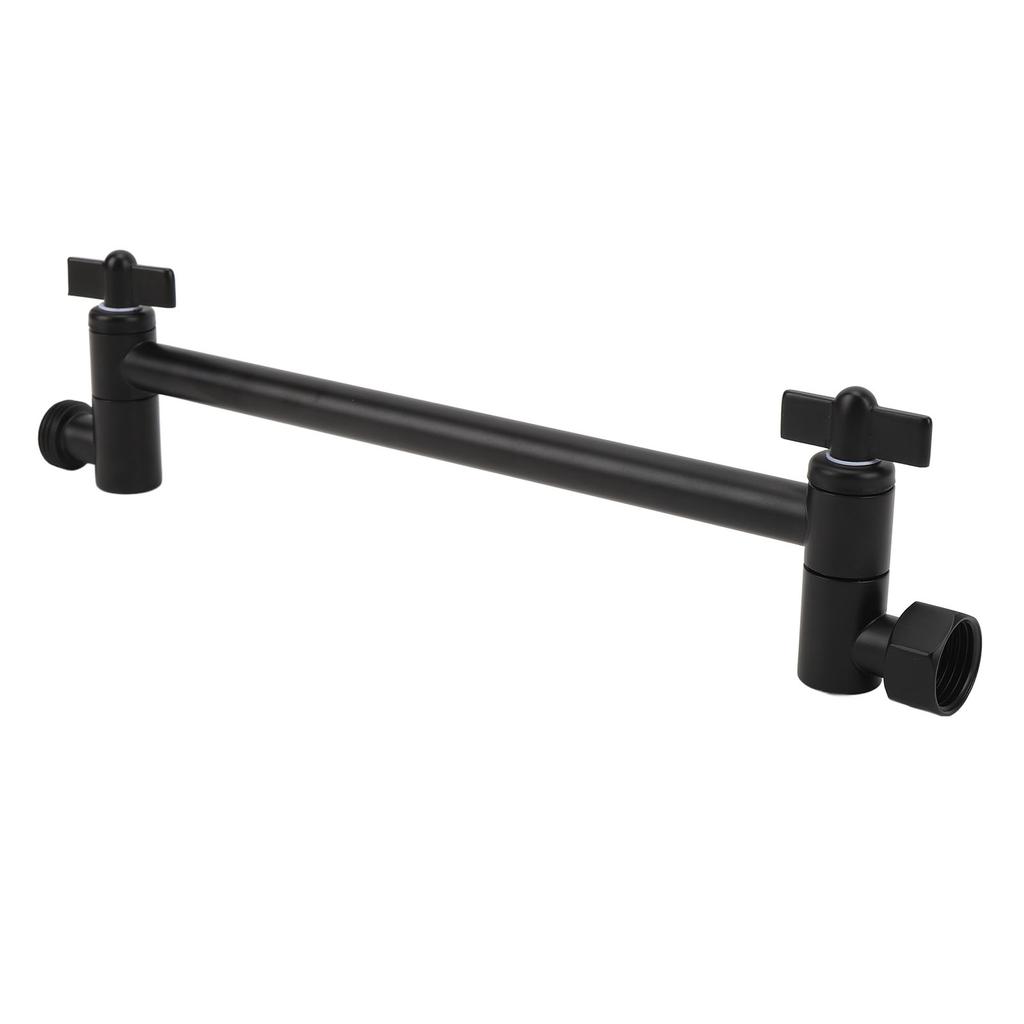 Shower Head Extension Arm Stainless Steel Adjustable Leakage Proof Shower Head Extender Bar for Home Bathroom Black