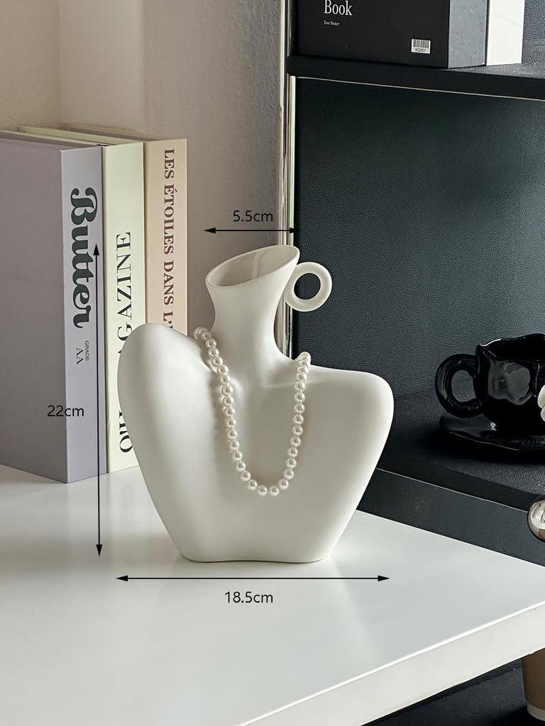 Rose Artificial Flower Arrangement for Living Room Dining Table - Preserved Dried Bouquet Vase Decoration