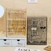 Acrylic Necklaces Holder and Jewelry Organizer,Dustproof Jewelry Stand Rack Display Classic for Earring Bracelet Earrings Ring