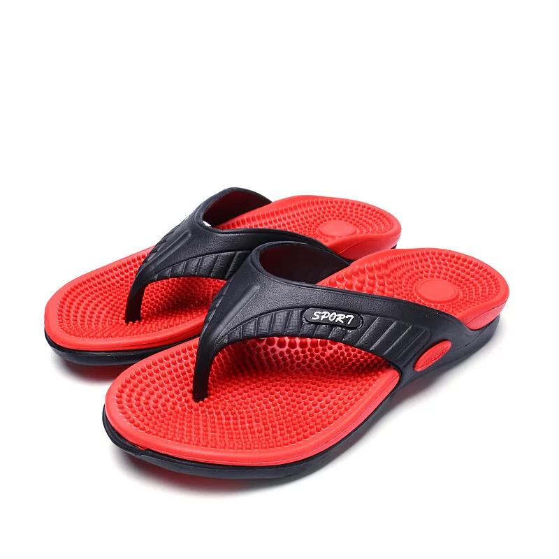 Fashion Men's Flip Flops Massage Granule Men Slippers Comfortable Beach Sandals Men Casual Shoes House Flip Flops Bathroom Shoes