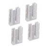 20 Pcs FCOB COB LED Strip Connector 8mm 0.31in Transparent Solderless COB LED Strip To 2 Pin Wire Connector