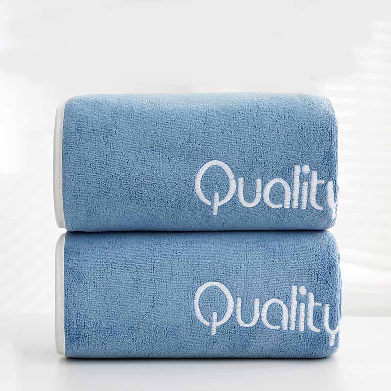 

70 * 140 см банное полотенце из чистого хлопка, мягкие супер впитывающие быстросохнущие полотенца для дома 70*140cm синий