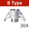 1/2" 3/4" 1“ 304 Stainless Steel Garden Sprinkler camlock Fitting Adapter Barb Camlock Quick Disconnect For Hose Pumps Fittings