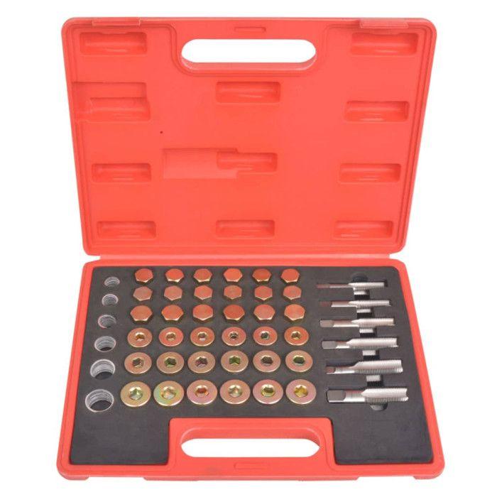 VidaXL Kit de réparation de filetage de bouchon de vidange d'huile