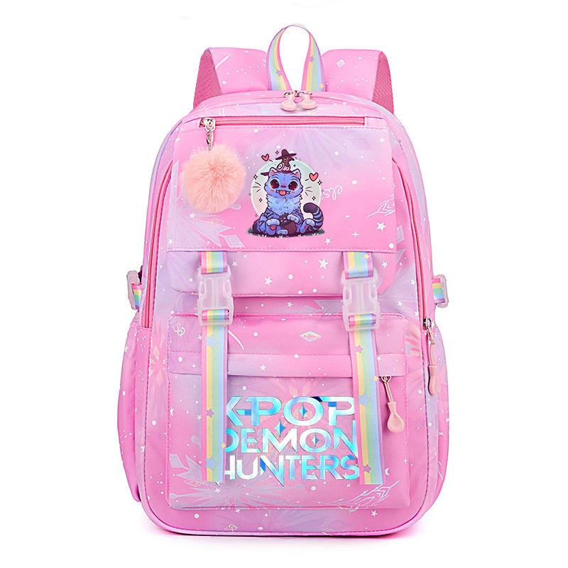 Printed student schoolbag cross-border college wind sweet small fresh rainbow backpack