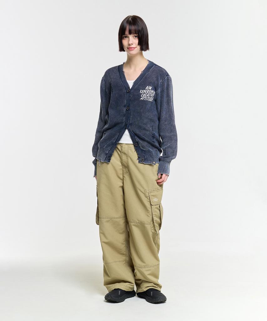 AECA Ripstop Washing Cargo Pants-Beige