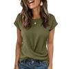 Womens Tops Short Sleeve Knit Going Out Tops for Women Casual Front Tee Sparkly Tops for Women