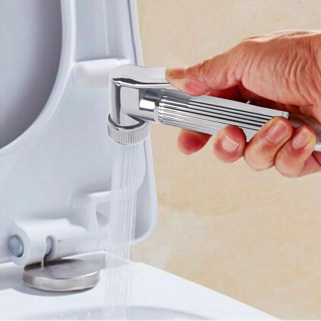 Black Bidet Sprayer Self Cleaning Shower Head Zinc Alloy