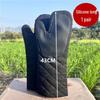 Thickened Canvas Silicone High-Temperature Oven Gloves