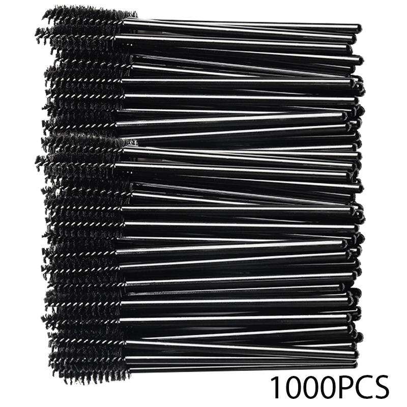 500/1000pcs Eyelash Brush Applicator Wholesale Lash Mascara Wands Brushes For Eyelash Extension Eyebrow Spoolies Beauty Tools