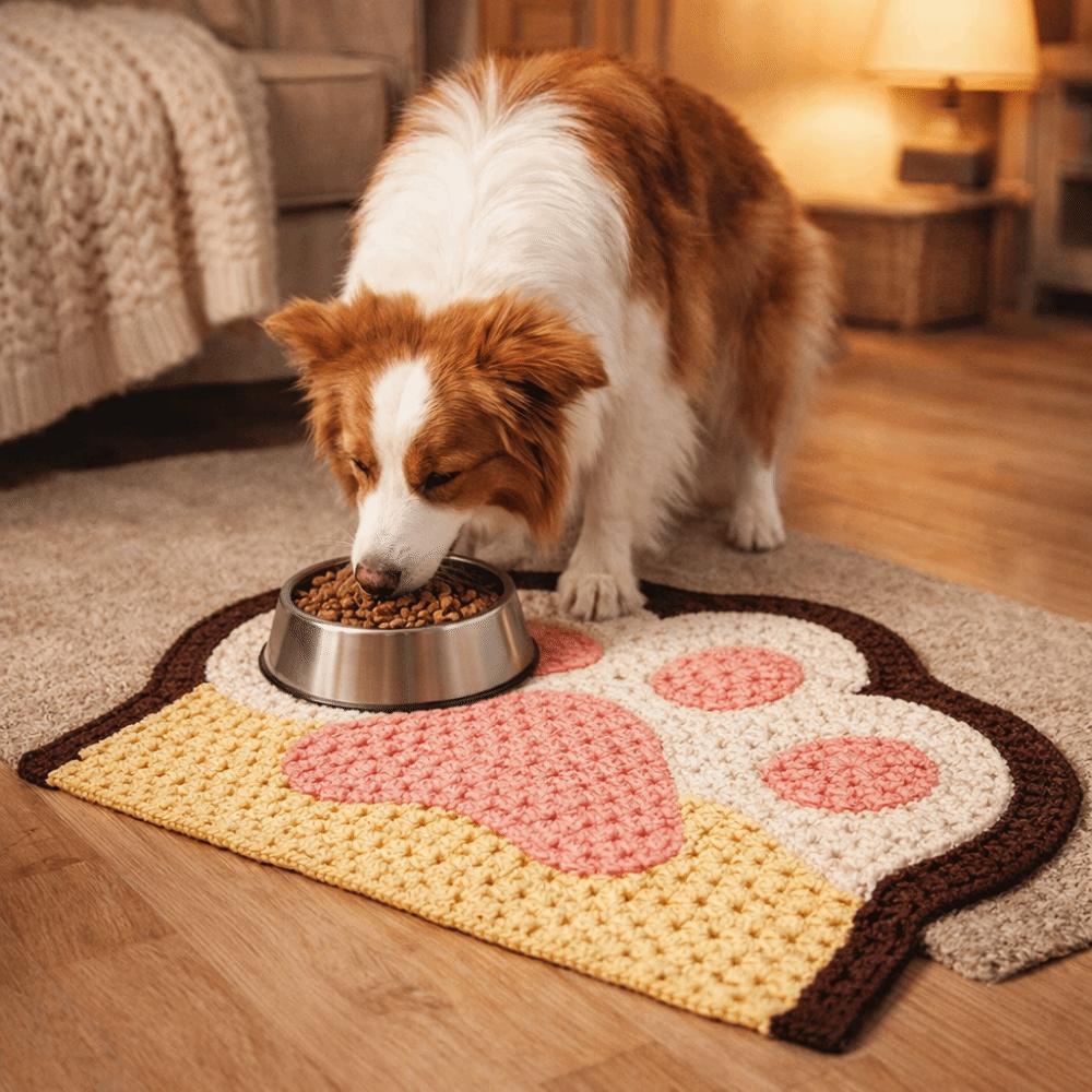 Anti-Slip Pet Feeding Mat Wear Resistant Cat Dining Mat Doormat Dog Drinking Pad  Outdoor
