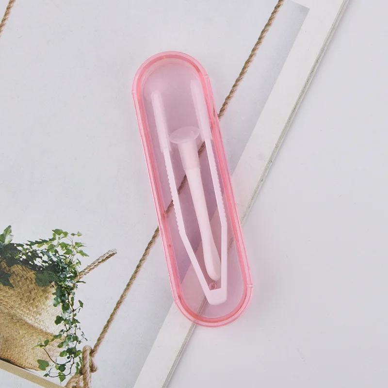 Candy Color Contact Lens Tweezers Women Men Portable Small Contact Lense Case Box Cute Plastic Mini Suction Stick for Lenses