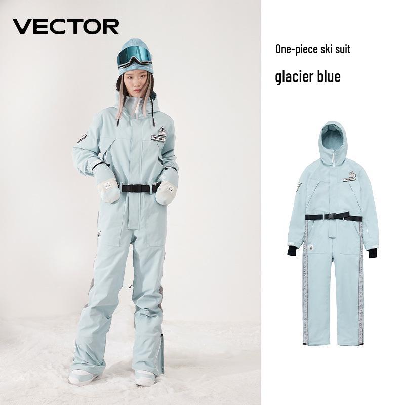 

VECTOR Unisex Ski Suit: Warm, Windproof, Waterproof One-Piece Jumpsuit for Winter Outdoor Sports. XL
