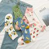 Women Socks Funny Cute Cartoon Fruits Banana Avocado Lemon  Food Happy Colorful Novelty Skateboard Socks