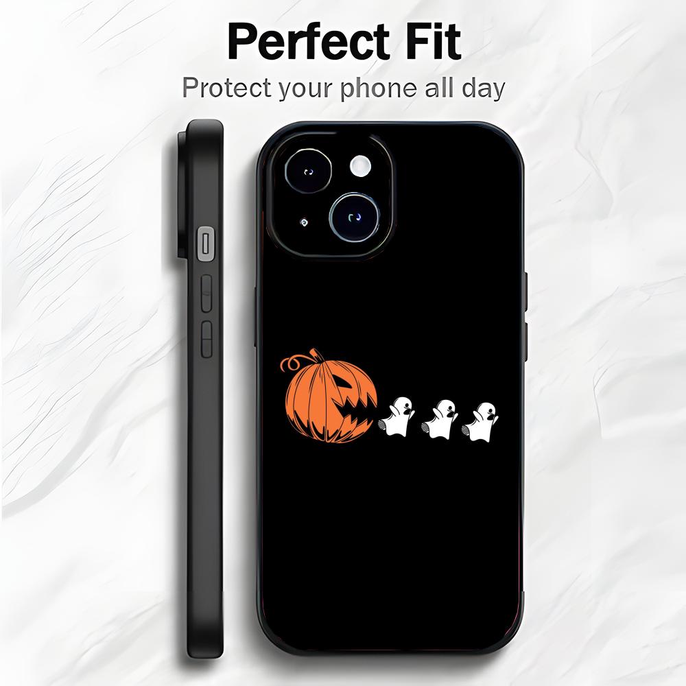 Cartoon Halloween Ghost Black Soft Phone Case Phone Case Soft Packaging Lightweight For iPhone17 16 15 14 13ProMax