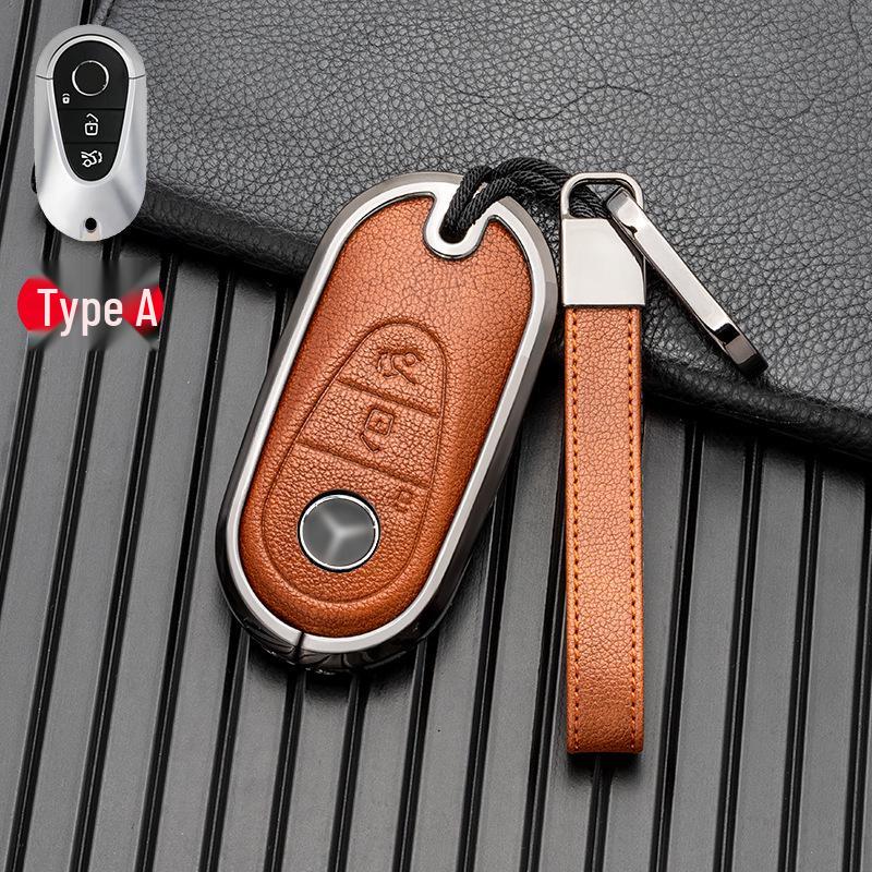 Metall Vollabdeckung Schlüsselhülle für Mercedes-Benz C-Klasse '22 & Maybach S-Klasse '21-'22 EQS AMG