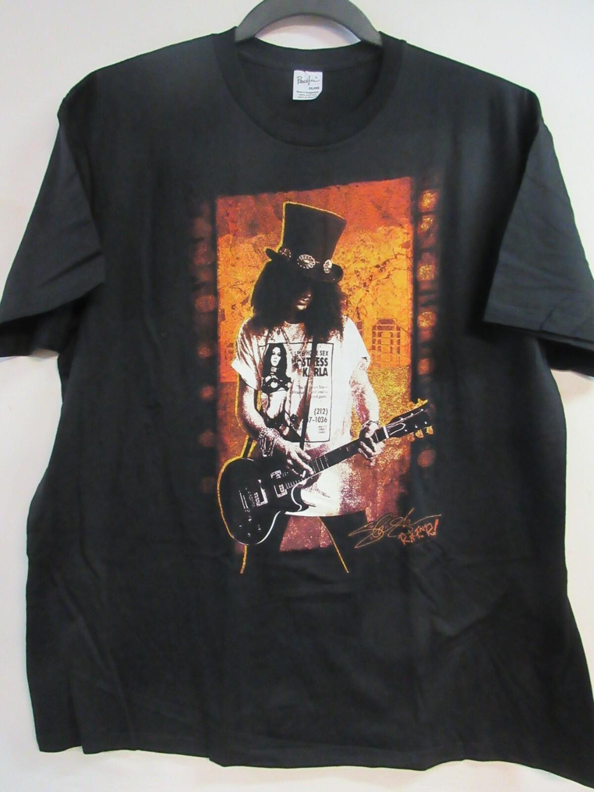 SLASH OFFICIAL MERCH HOLDING GUITAR BAND CONCERT MUSIC T- 2XL / XXL Unisex T-Shirt L