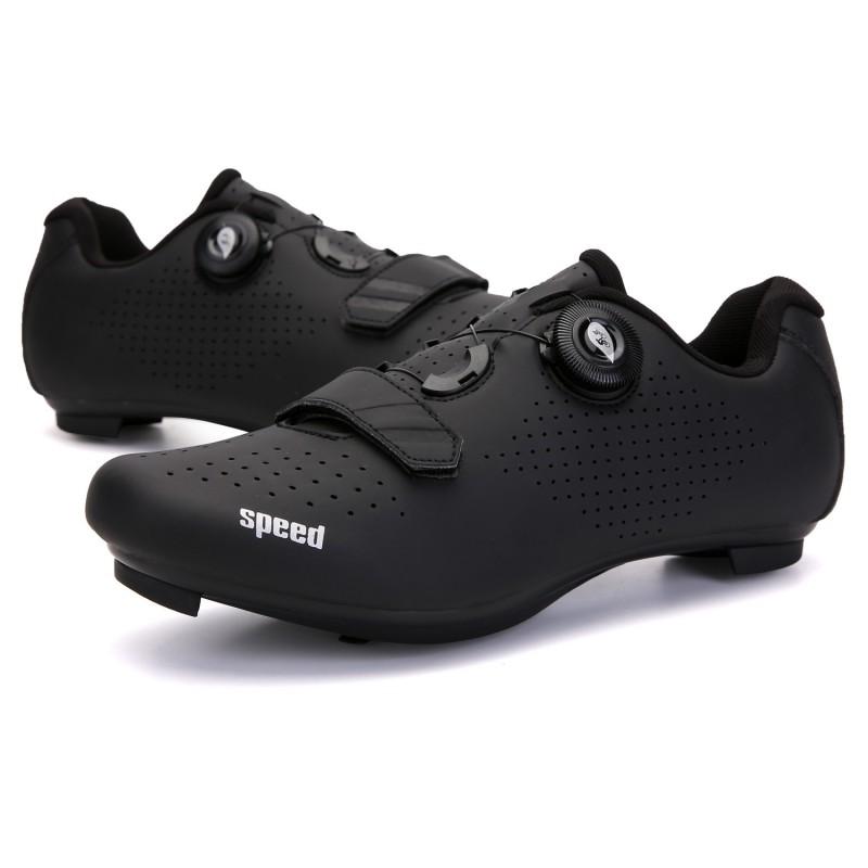 Unisex Road Mountain Bike Cycling Shoes Hard Sole Clipless Compatible Breathable Supportive Gym Indoor Trainer