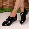 Women Sneakers Breathable Round Toe Trend Sneakers Women New Patent Leather Shoes Wedding Shoes Women Zapatos De Mujer