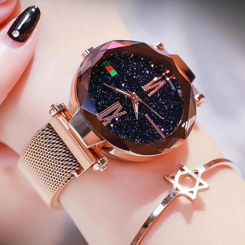 Women Fashion Starry Magnetic Metal Watch