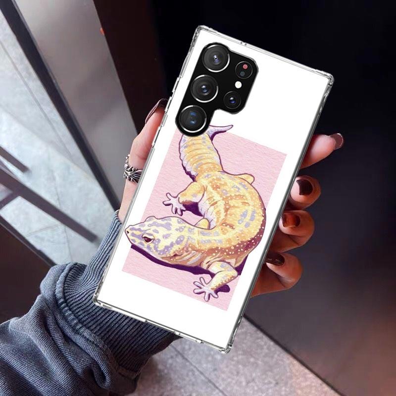 

Lizards Geckos Phone Case For Samsung Galaxy S23 S24 S25 Edge S26 Ultra S22 + S21 Plus S20 FE Cover Silicone Print Shell Galaxy Samsung S24 Plus
