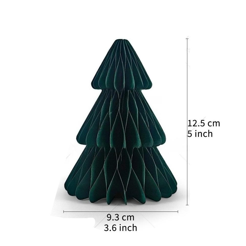 

Christmas Party Home Decoration Dining Table Center Decoration Festive Atmosphere Christmas Tree Honeycomb Ball Ornaments New 2pcs