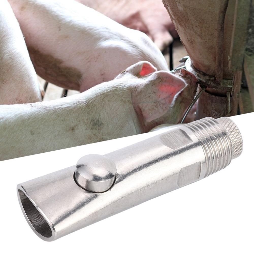 5Pcs Flat Nozzle Automatic Pig Drinker Durable Pig Drinking Tool Livestock Water Feeder Pig