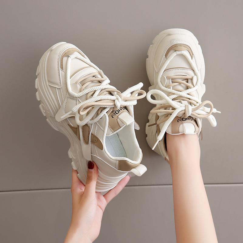 Kitchen Shoes New Chef Platform Dad Shoes Black Soft-soled Sneakers