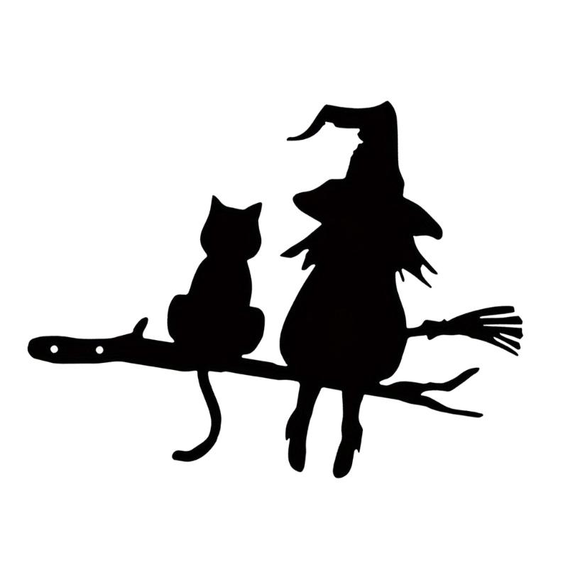 Recyclable Metal Necromancer Brush Stake Halloween Yard Decoration Easy Arrange