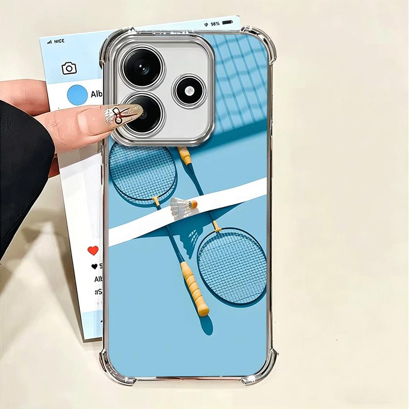 

Спортивный чехол для телефона с покрытием для бадминтона для Xiaomi Poco X5 X6 X7 X8 Pro Max F8 Ultra F7 M8 M7 M5S Redmi 15C 15 14C 13C 13 X3 12C F6 Xiaomi Poco M8